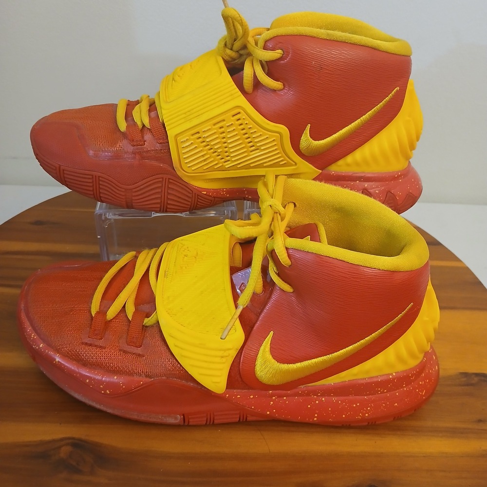 Nike Kyrie 6 By You Mens 7 Red Yellow Basketball Shoes Sneakers CT1019-991